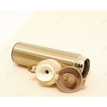 Термос металл PERFEO 0,5 л., золото (PF_C3715) с крышкой-поилкой, ситечком-5