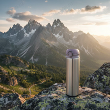 Термос металл PERFEO 0,5 л., золото (PF_C3715) с крышкой-поилкой, ситечком-7