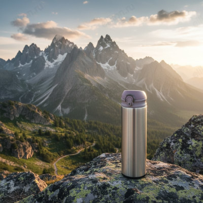 Термос металл PERFEO 0,5 л., золото (PF_C3715) с крышкой-поилкой, ситечком-7