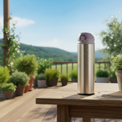 Термос металл PERFEO 0,5 л., золото (PF_C3715) с крышкой-поилкой, ситечком-8