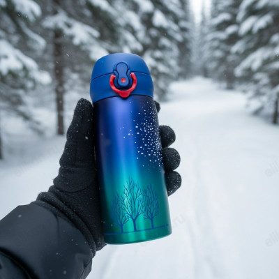 Термос PERFEO (PF_C3716) 0,35 л., звездное небо, с крышкой-поилкой, ситечком-6