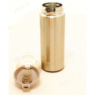 Термос  PERFEO (PF_C3717) 0,35 л., золото, с крышкой-поилкой, ситечком, металл-3