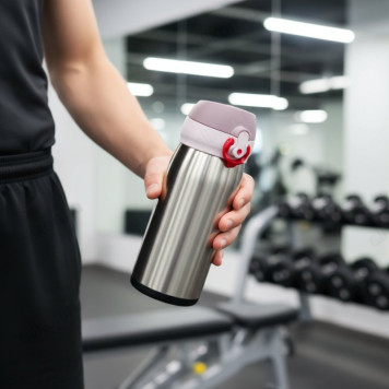 Термос  PERFEO (PF_C3717) 0,35 л., золото, с крышкой-поилкой, ситечком, металл-5