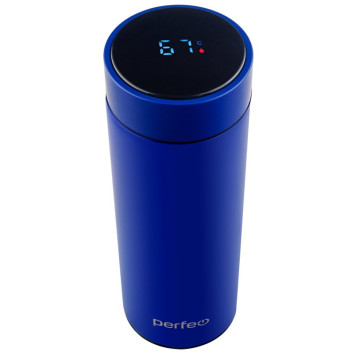 Термос металл PERFEO 0,45 л., синий (PF_C3718) с термомертом, ситечком-1