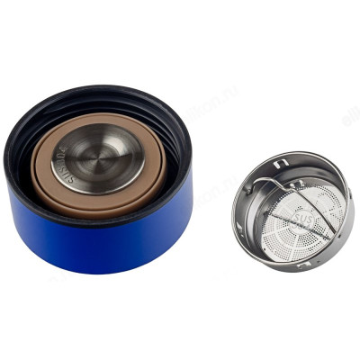 Термос металл PERFEO 0,45 л., синий (PF_C3718) с термомертом, ситечком-3