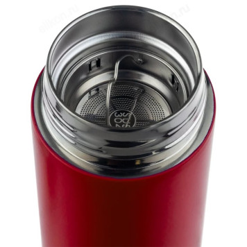 Термос металл PERFEO 0,45 л., красный (PF_C3720) с ситечком-2