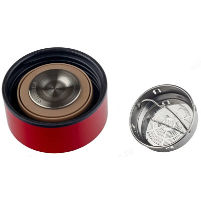 Термос металл PERFEO 0,45 л., красный (PF_C3720) с ситечком-3