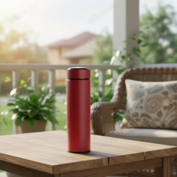 Термос металл PERFEO 0,45 л., красный (PF_C3720) с ситечком-4