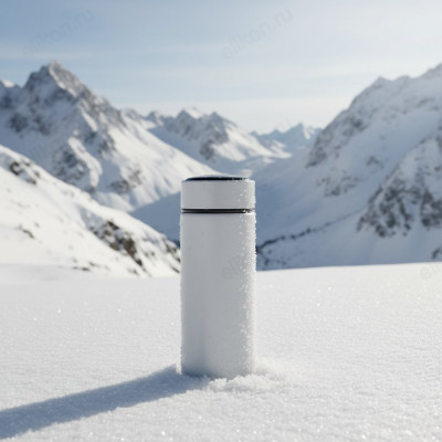 Термос металл PERFEO 0,45 л., белый (PF_C3721) с ситечком-3