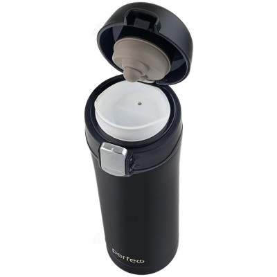 Термос металл PERFEO 0,45 л., черный (PF_C3722) с крышкой-поилкой, ситечком-2