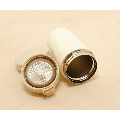 Термокружка PERFEO 0,35 л (PF_C3728) кремовый, с крышкой-поилкой, ситечком-3