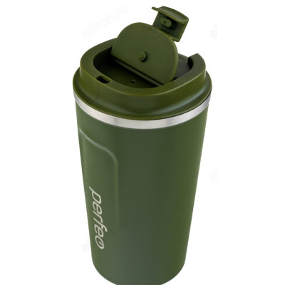 Термокружка PERFEO 0,5 л (PF_C3729) зеленый, с крышкой-поилкой-3