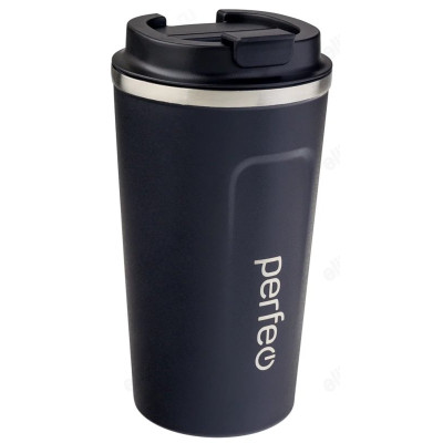 Термокружка PERFEO 0,5 л (PF_C3730) черный, с крышкой-поилкой-1
