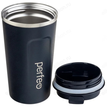 Термокружка PERFEO 0,5 л (PF_C3730) черный, с крышкой-поилкой-2