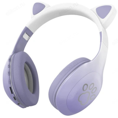 Гарнитура Bluetooth Perfeo KIDS CAT PF_C3920 сиреневые