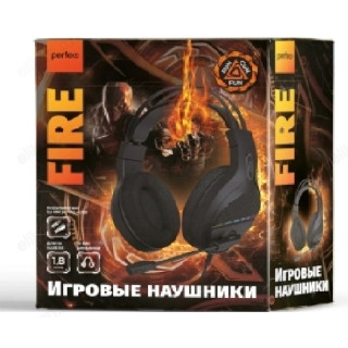 Гарнитура проводная игровая Perfeo RGF FIRE (PF_C3927), черная-1