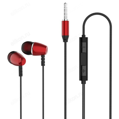 Гарнитура Perfeo TIE внутриканальные PF_C3930 красн/черн.