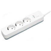 Фильтр сетевой Perfeo "POWER STREAM", 2500W, 1,5м, 3 розетки, белый Фильтр сетевой Perfeo "POWER STREAM", 2500W, 1,5м, 3 розетки, белый