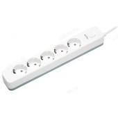 Фильтр сетевой Perfeo "POWER STREAM", 2500W, 5,0м, 5 розеток, белый Фильтр сетевой Perfeo "POWER STREAM", 2500W, 5,0м, 5 розеток, белый