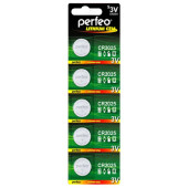 Батарейка CR2025 Lithium Cel Perfeo 5BL Батарейка CR2025 Lithium Cel Perfeo 5BL
