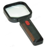 Лупа PERFEO PF-ZM8080 черный бифокальная 3х,6х, 80х80 мм, подсветка, пластик