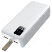 Power Bank 30000 mAh Perfeo WATERFALL PF_D0176 White Power Bank 30000 mAh Perfeo WATERFALL PF_D0176 White