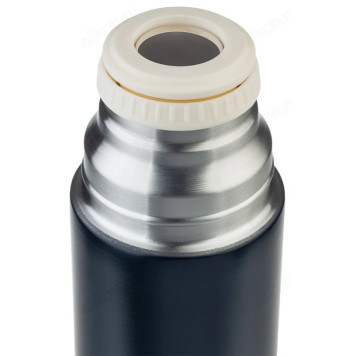 Термос металл PERFEO 0,6 л., нержавеющая сталь (PF_D0204) черный с пробкой-кнопкой-5