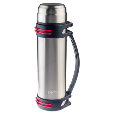Термос металл PERFEO 2,5 л., нержавеющая сталь (PF_D0217) с пробкой-кнопкой-1