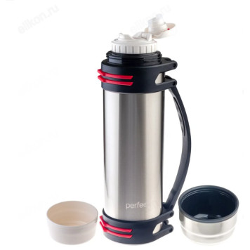 Термос металл PERFEO 2,5 л., нержавеющая сталь (PF_D0217) с пробкой-кнопкой-3