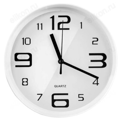 Часы настенные Perfeo PF-WC-001, пластик, черные-1