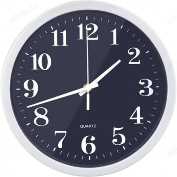 Часы настенные Perfeo PF-WC-002, пластик, черные-2