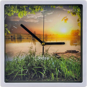 Часы настенные Perfeo PF-WC-005, пластик, белые