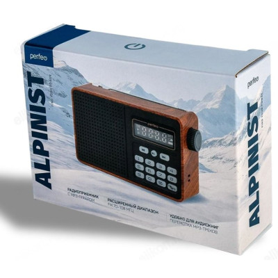 Радиоприемник цифровой Perfeo ALPINIST PF_D0573 корич.-5