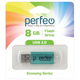 Память USB 8GB Perfeo E01 Green PF-E01G008ES economy series