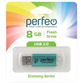 Память USB 8GB Perfeo E01 Green PF-E01G008ES economy series