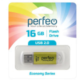 Память USB 16GB Perfeo E01 PF-E01G016ES Green