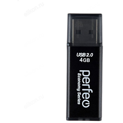 Память USB 4GB Perfeo E03 PF-E03B004ES Black-1