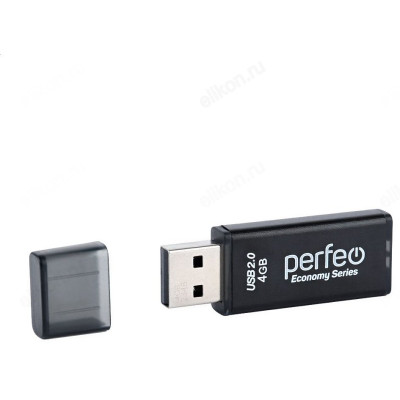 Память USB 4GB Perfeo E03 PF-E03B004ES Black-2