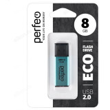 Память USB 8GB Perfeo E03 PF-E03G008ES Green