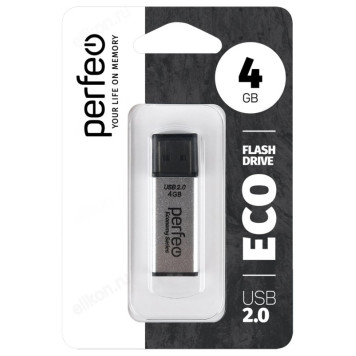 Память USB 4GB Perfeo E03 economy series PF-E03S004ES Silver