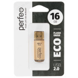 Память USB 16GB Perfeo E04 economy series PF-E04Gl016ES Gold