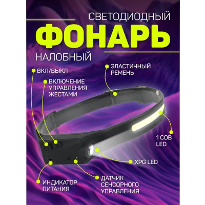 Фонарь налобный Perfeo "Fulu" (PF_E1466)-1