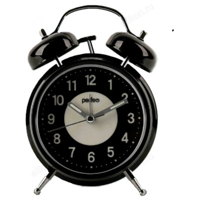 Будильник Perfeo Quartz PF-TC-024 PF_E1975 чёрные