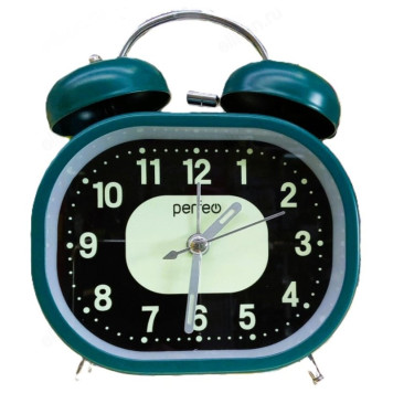 Будильник Perfeo Quartz PF-TC-025 PF_E1977 т.-зеленые