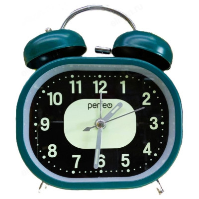 Будильник Perfeo Quartz PF-TC-025 PF_E1977 т.-зеленые