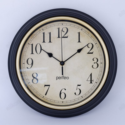 Часы настенные Perfeo PF-WC-022"(С1) PF_E2063 кор/беж
