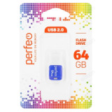 Память USB 64GB Perfeo M02 Blue PF-M02N064