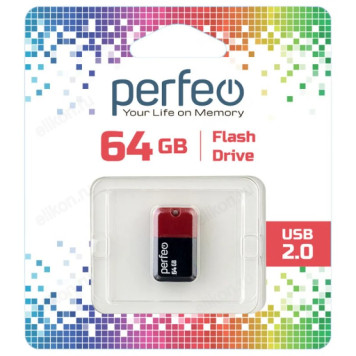 Память USB  64GB Perfeo M04 Red