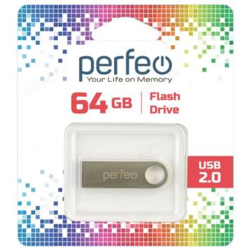 Память USB  64GB Perfeo M07 Metal Series