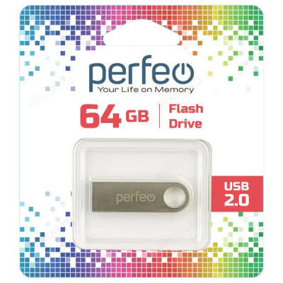 Память USB  64GB Perfeo M07 Metal Series